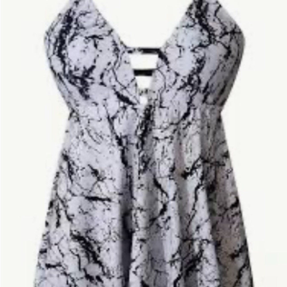🔥HP🔥NWOT Tankini Set Plus Size 0XL